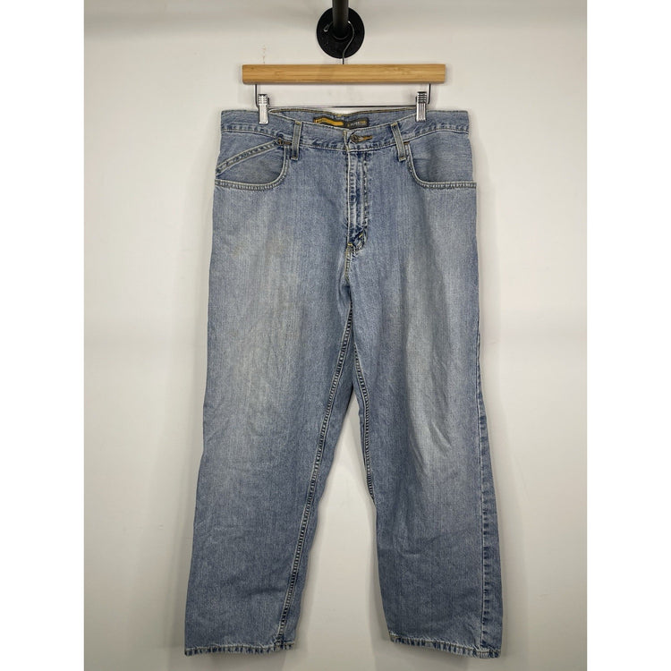 Mens Levi’s Vintage Silver tab Baggy Light Blue Denim Jeans Size 34