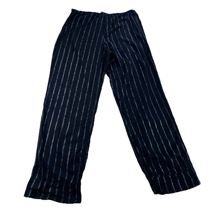 Womens Victoria’s Secret Striped Black Sleep Pants Size Large