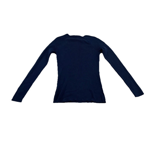 Womens Lauren Ralph Lauren Size Medium Navy Blue Sweater With Buttons