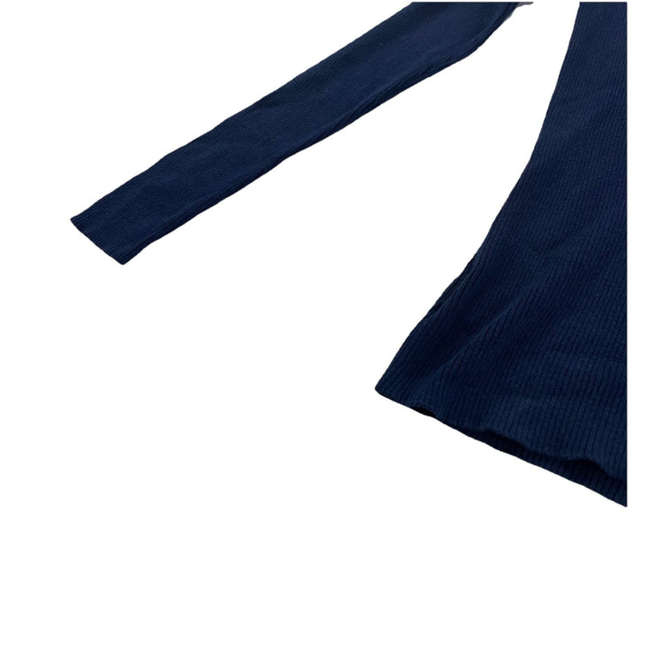Womens Lauren Ralph Lauren Size Medium Navy Blue Sweater With Buttons