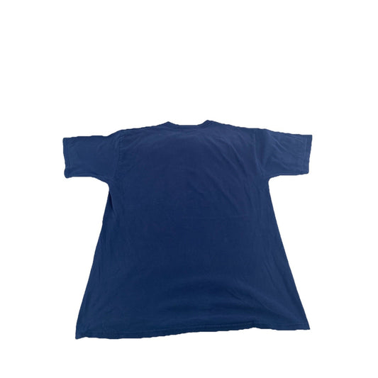 Mens Vintage Gildan Active Wear Blue Michigan Wolverines T-Shirt Size L