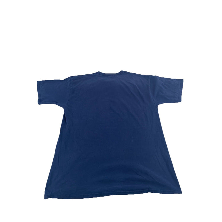 Mens Vintage Gildan Active Wear Blue Michigan Wolverines T-Shirt Size L