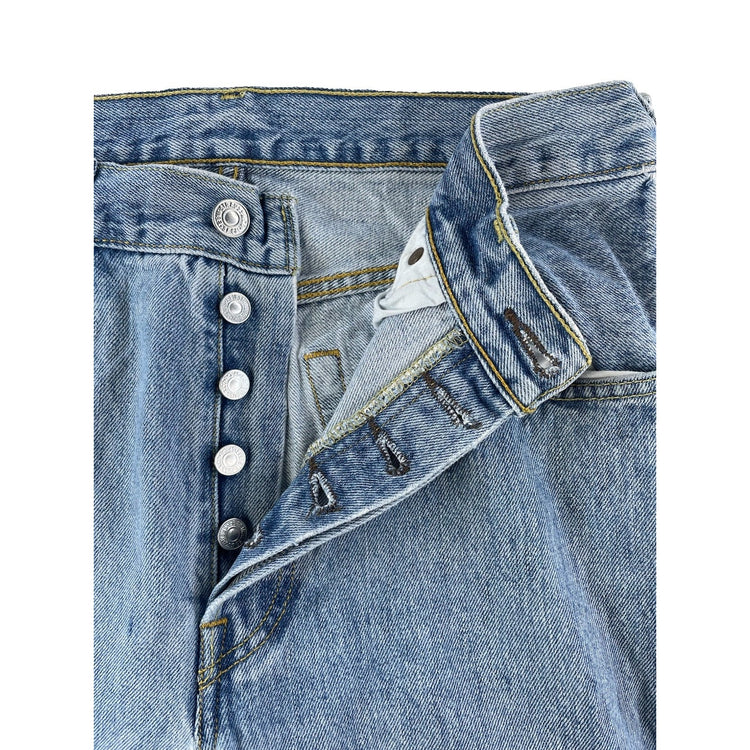 Mens Levis 501 Light Blue Denim Jeans Size 32