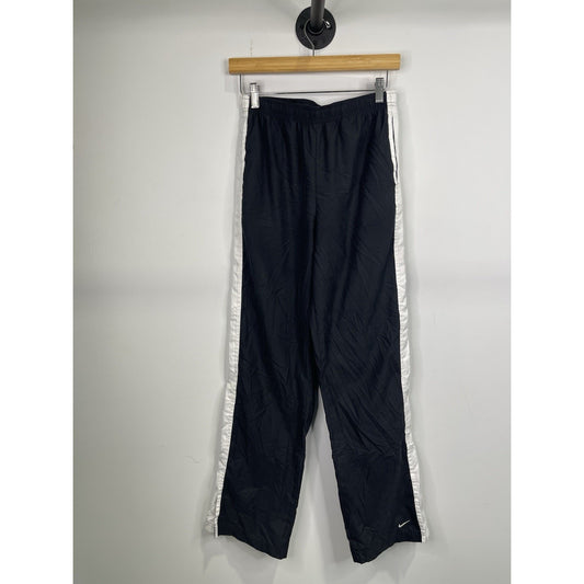 Kids Y2k Nike Black & White Small 4-6 Track Sweatpants