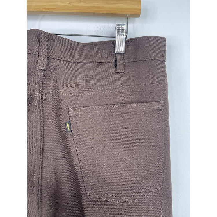 Vintage Levis Sta-Prest Pants Mens 40x32 Brown Straight Leg Dress Slacks 90s