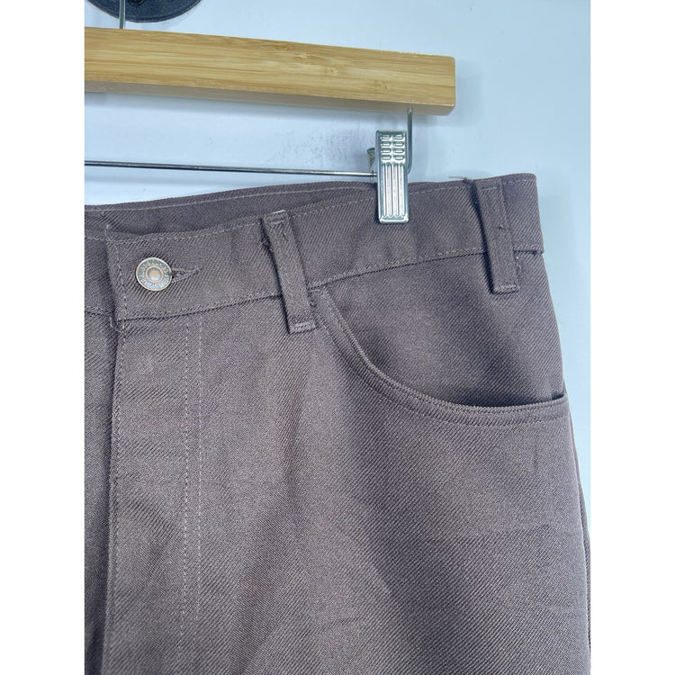 Vintage Levis Sta-Prest Pants Mens 40x32 Brown Straight Leg Dress Slacks 90s