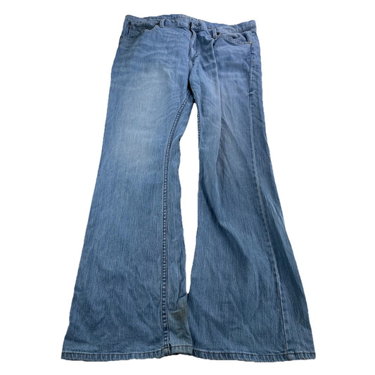 Mens Cody James Light Wash Bootcut Jeans Size 44x34