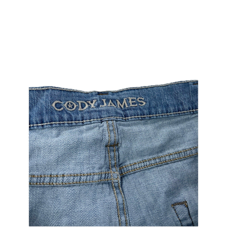 Mens Cody James Light Wash Bootcut Jeans Size 44x34