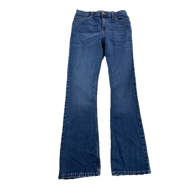 Boys Vintage Wrangler 20X Regular Bootcut Medium wash Denim Jeans Size 16r