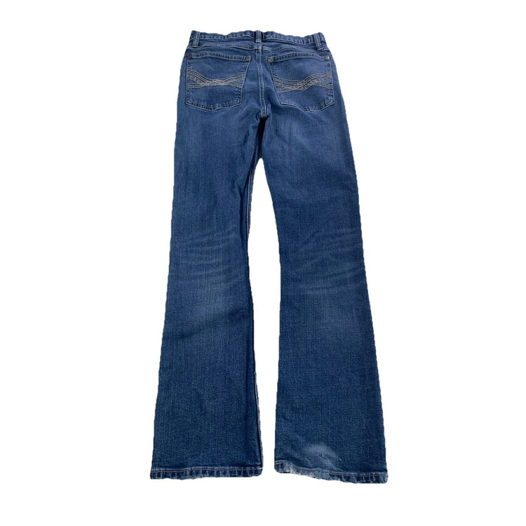 Boys Vintage Wrangler 20X Regular Bootcut Medium wash Denim Jeans Size 16r