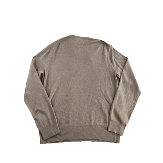 Mens Polo Ralph Lauren Size Medium Tan V Neck Sweater