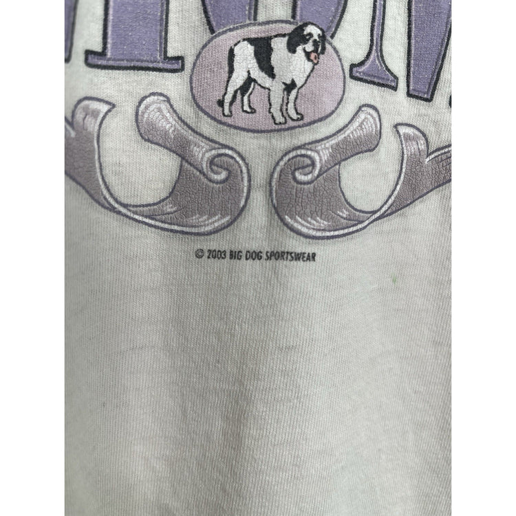 Vintage 2003 Big Dogs Worlds Greatest Mom Mothers Day Shirt White Sz S
