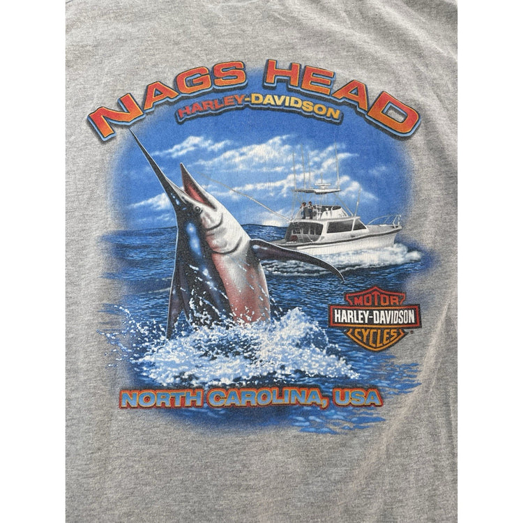 Men’s Harley Davidson Gray “Nags Head” Basic T-shirt Size L