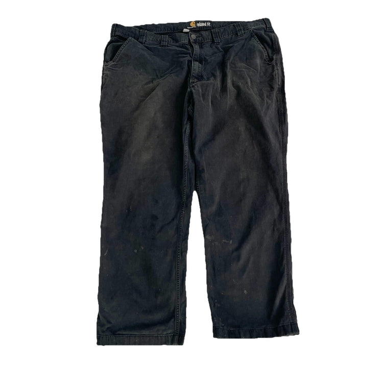 Mens Carhartt Black Relaxed Fit Jeans Size 46X30