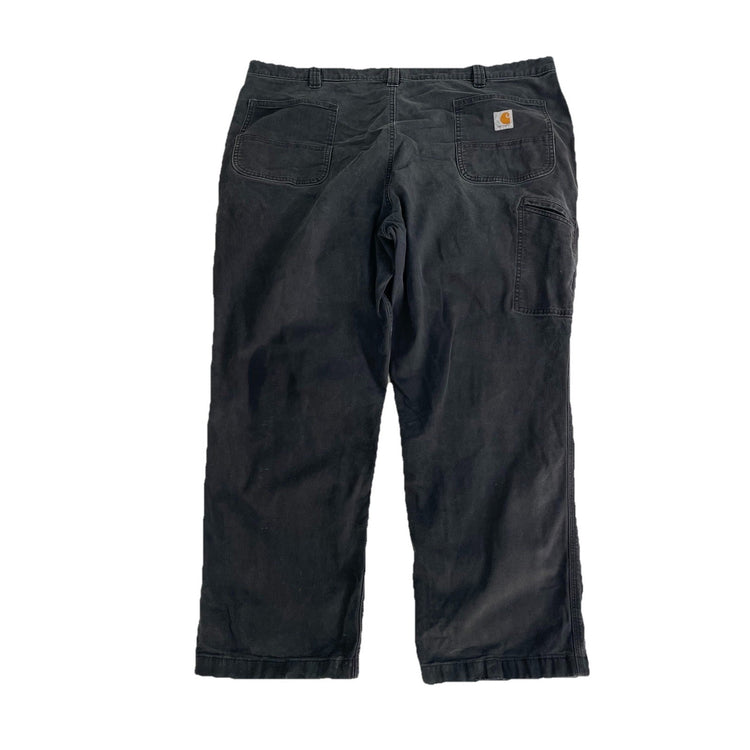 Mens Carhartt Black Relaxed Fit Jeans Size 46X30