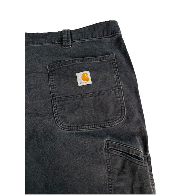 Mens Carhartt Black Relaxed Fit Jeans Size 46X30