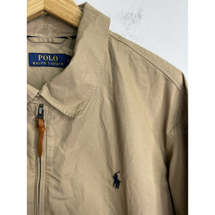 NWT Men’s Polo Ralph Lauren Jacket Beige Tan Khaki Bayport Bomber Jacket Sz XXL