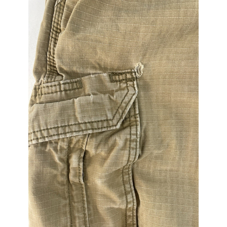 Mens Carhartt Khaki Relaxed Fit Cargo Shorts Size 38