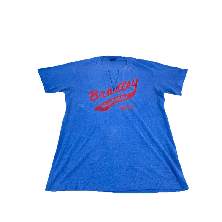 Mens Nike Bradley Basketball MVC Blue T Shirt Size Large
