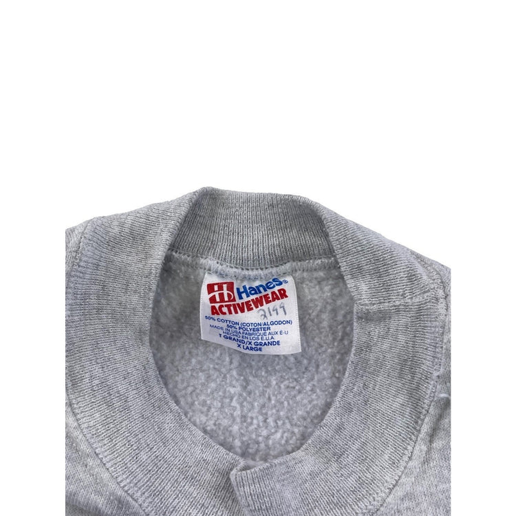 Unisex Vintage Hanes Activewear “Drury Parent” Grey Sweatshirt Size XL