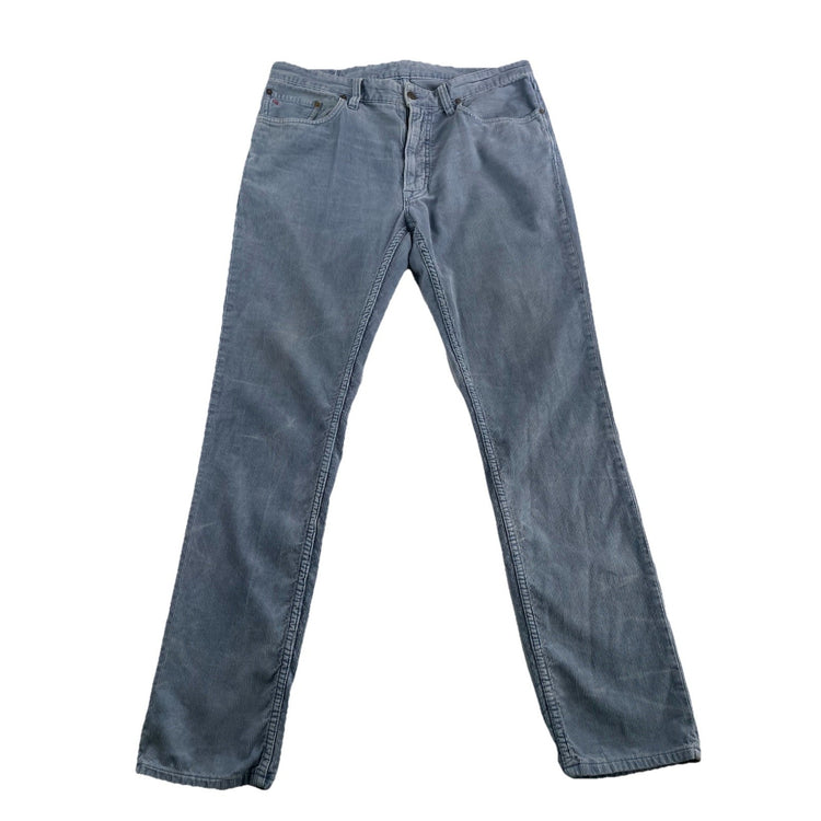 Mens Ralph Lauren Size 34X32 Blue Corduroy Pants