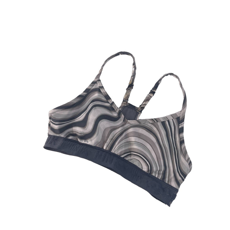 Women’s PINK Active Gray & White Sports Bra Size XS
