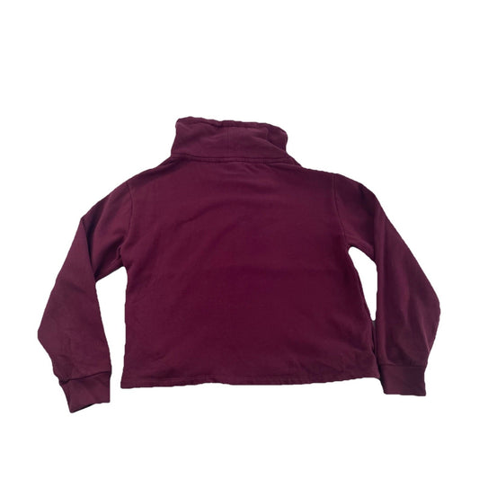 Womens PINK Victoia Secret Maroon, Funnel Neck Pullover Sweatshirt Size XS