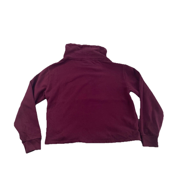 Womens PINK Victoia Secret Maroon, Funnel Neck Pullover Sweatshirt Size XS