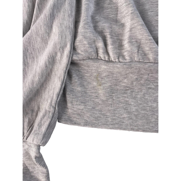 Womens Express Gray Crossbody Deep V Neck Blouse Size XL