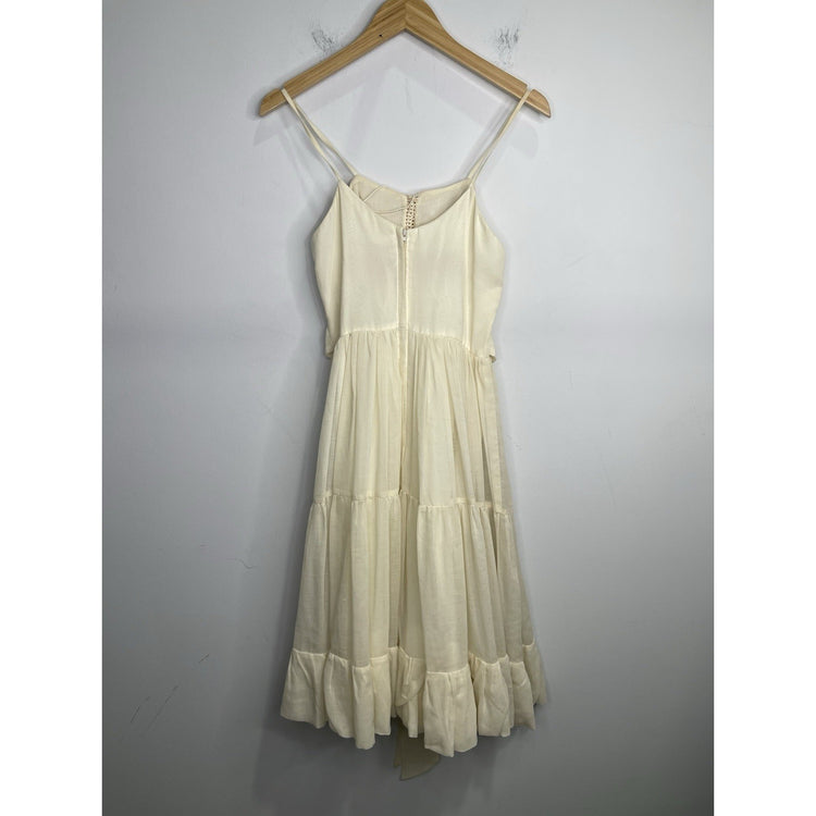 Women’s Vintage 90s Gunne Sax Long Pleated Embroidered Flower Sz 11