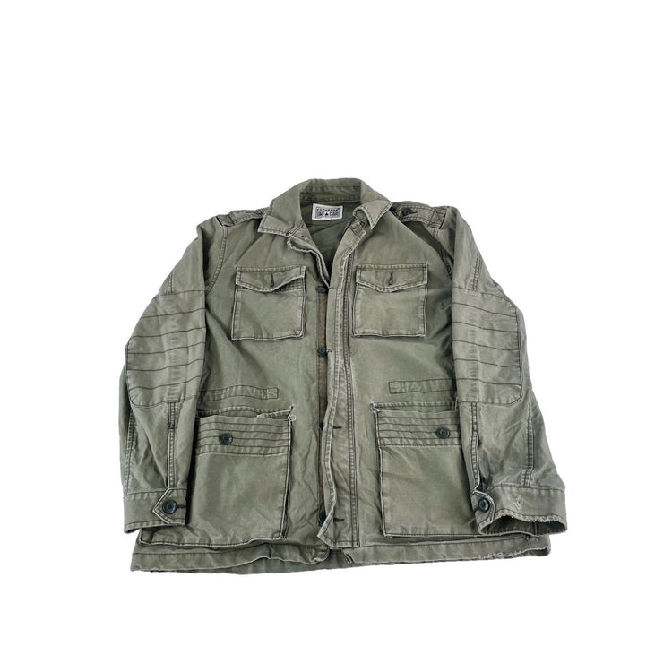 Mens Vintage Converse One Star Military Style Utility Field Jacket Size Medium