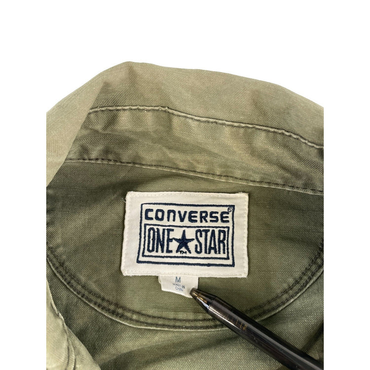 Mens Vintage Converse One Star Military Style Utility Field Jacket Size Medium