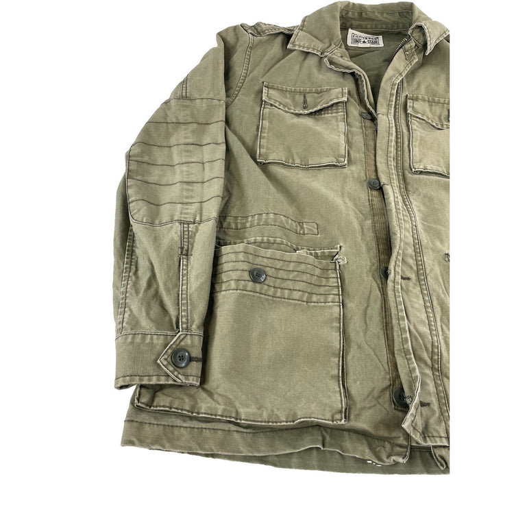 Mens Vintage Converse One Star Military Style Utility Field Jacket Size Medium