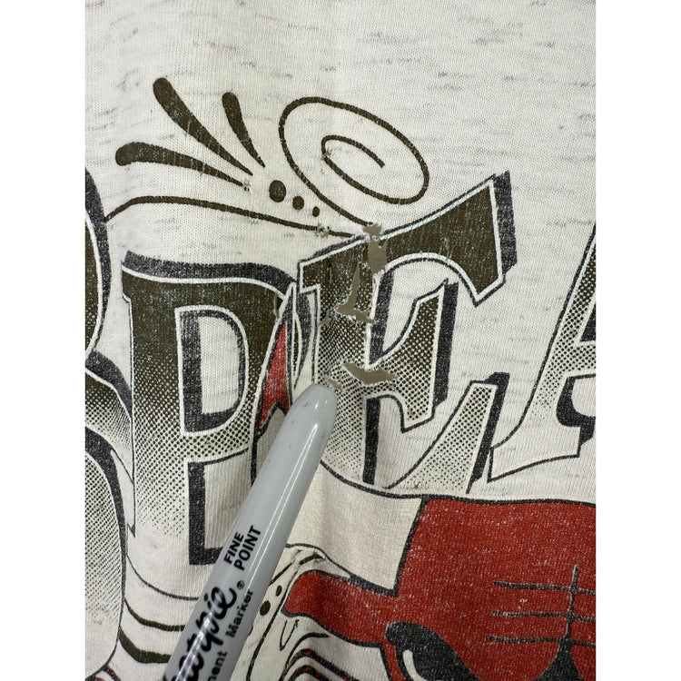 Vintage 1993 Chicago Bull Three Peat T-shirt Size L