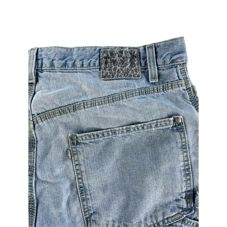 Mens Vintage Levis SilverTab Carpenter LightWash Denim Blue Jeans Size 34 x 30