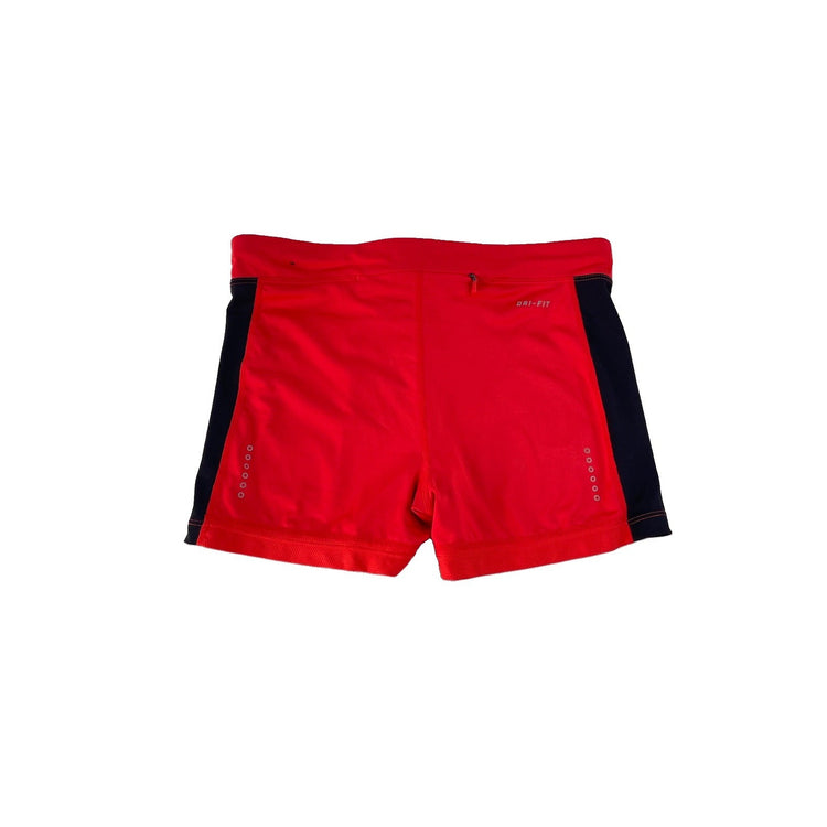 Women's Nike Dri-FIT Performance Compression Shorts, Red and Black, Size M