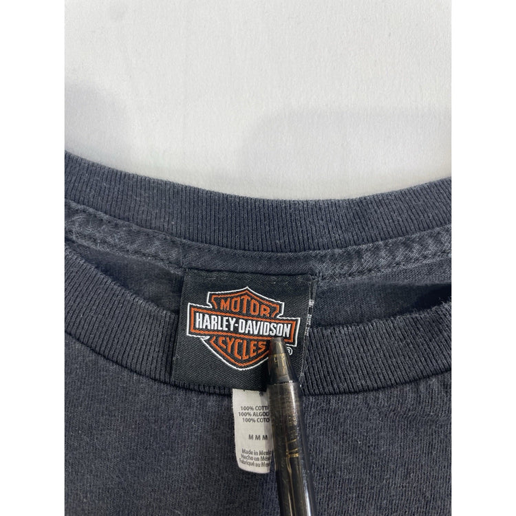 Mens Harley Davidson “Built For Speed” Basic  Black Tee Size M