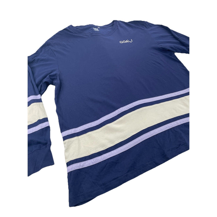 Womens Victoria’s Secret PINK Navy Blue ‘Goal!’ Hockey Shirt Size Large