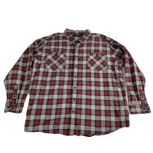 Mens Harley Davidson Multicolor Longsleeve Plaid Flannel Shirt Size 4XL