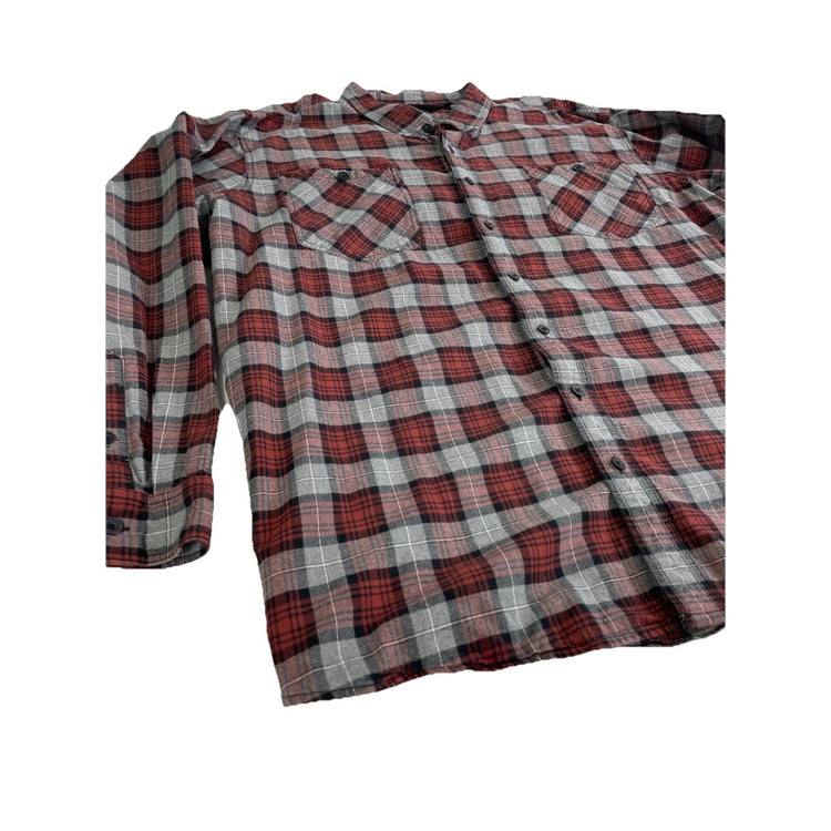 Mens Harley Davidson Multicolor Longsleeve Plaid Flannel Shirt Size 4XL