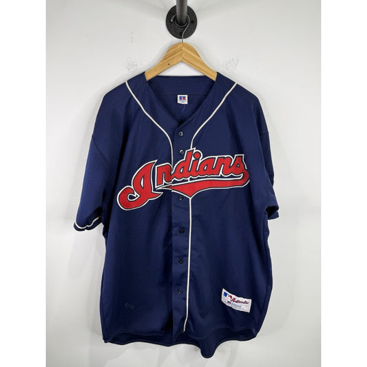 Vintage Cleveland Indians Jersey Made In Usa Size 52