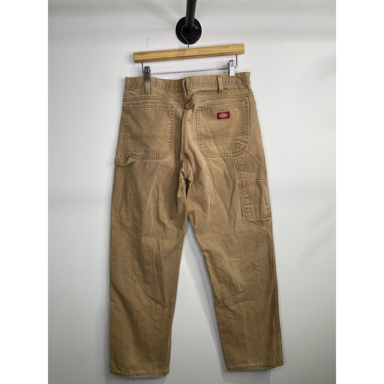 Mens Dickies Carpenter Workwear Brown Pants Sz 34