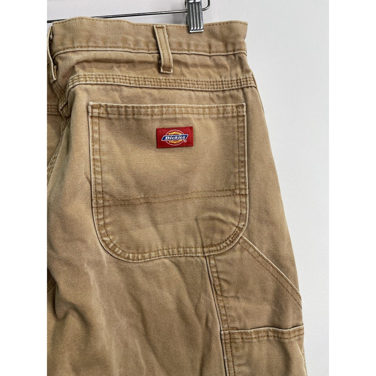 Mens Dickies Carpenter Workwear Brown Pants Sz 34