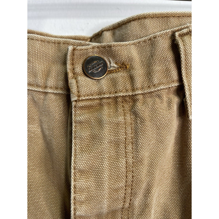Mens Dickies Carpenter Workwear Brown Pants Sz 34