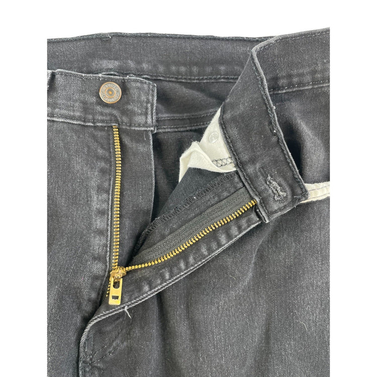 Mens Levi 505 Slim Fit  Black Denim Jeans Size 34x30