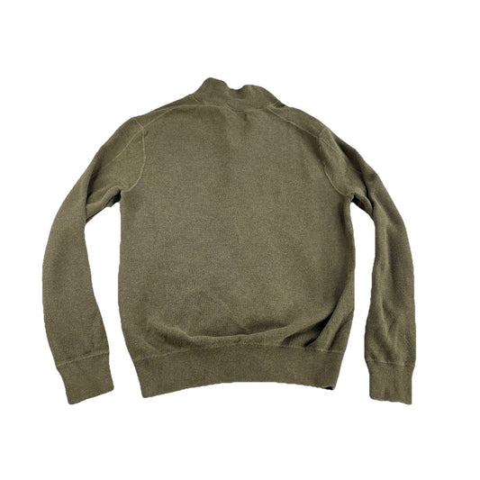 Mens Polo Ralph Lauren Size Small Green Knitted Zip Up