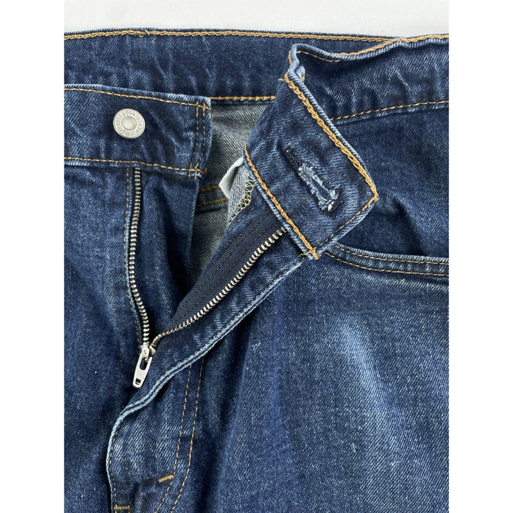 Mens Levis 505 Medium Wash Straight Fit Denim Jeans Size 36x30