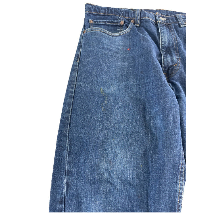 Mens Levis 505 Medium Wash Straight Fit Denim Jeans Size 36x30