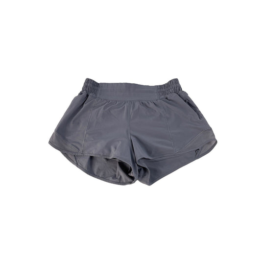 Women's Lululemon Athletica Grey Track That Mid-Rise Lined Shorts Size 6