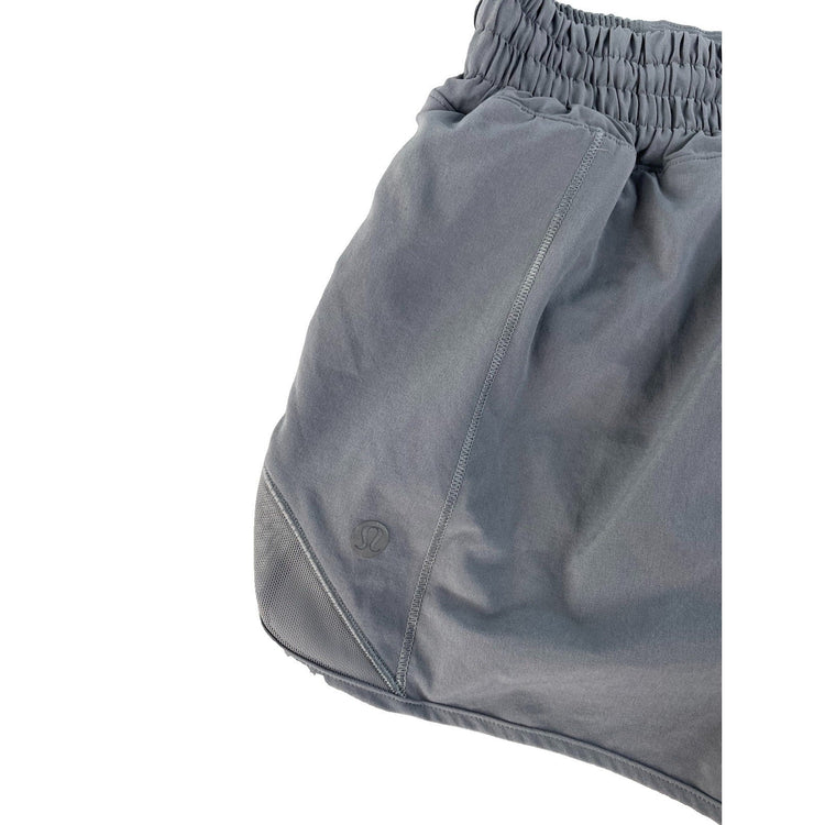 Women's Lululemon Athletica Grey Track That Mid-Rise Lined Shorts Size 6